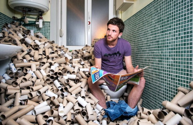 FOTO A pus tot gunoiul deoparte timp de patru ani pentru a realiza fotografii artistice