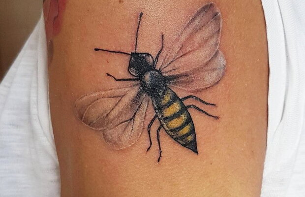 FOTO Câți bani s-au adunat prin tatuajele cu albine pentru victimele atentatului din Manchester