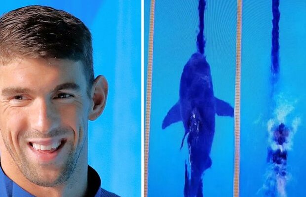 VIDEO Michael Phelps într-o întrecere inedită cu un rechin!