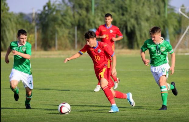 VIDEO Victorie pentru naționala U16 a României și în al doilea amical cu Irlanda