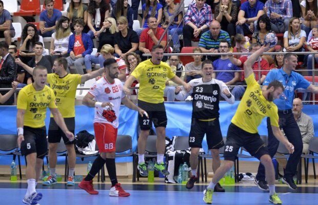 FOTO A doua înfrângere pentru Dinamo în grupele Ligii Campionilor la handbal masculin » "Câinii" au pierdut la limită cu slovenii de la Gorenje Velenje