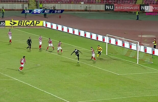 FOTO+VIDEO Fază de toată jena în Dinamo-Astra » "Superatacantul" s-a făcut de râs