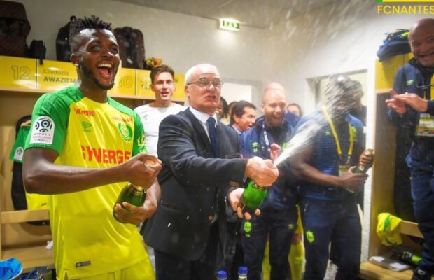 VIDEO Șampanie pentru Ranieri și Tătărușanu » Dar a venit și prima notă de 5 în L'Équipe pentru portarul lui Nantes