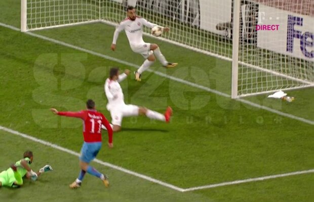 FCSB - HAPOEL BEER SHEVA 1-1 // VIDEO+FOTO Fază scandaloasă în repriza a doua! Steliștii trebuiau să primească penalty, după ce un jucător a făcut henț pe linia porții