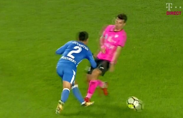 Antrenorul lui Juventus București a izbucnit după remiza cu ACS Poli: "Are tibia plină de crampoane, bine că nu s-a întâmplat o tragedie"