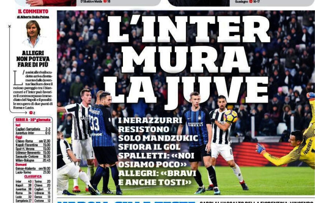 Ce scriu azi ziarele de sport din lume (10 decembrie 2017)