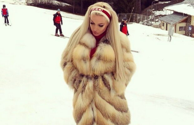 FOTO Turiștii au ramas înmărmuriți. Loredana Chivu, apariție de tot râsul pe pârtie!