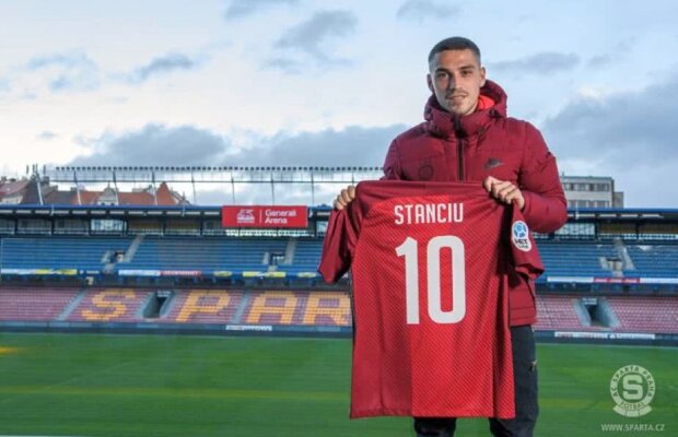VIDEO + FOTO OFICIAL Sparta Praga l-a prezentat pe Stanciu în stilul marilor echipe din Europa