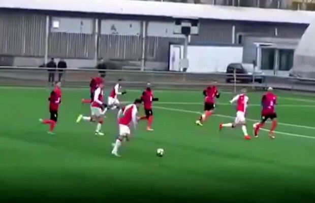 VIDEO EXCLUSIV Gol fabulos marcat de viitorul star al naționalei » Șut imparabil de la peste 25 de metri