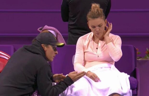 Simona Halep a cedat! S-a plâns în fața lui Andrei Pavel: "Mă doare!"