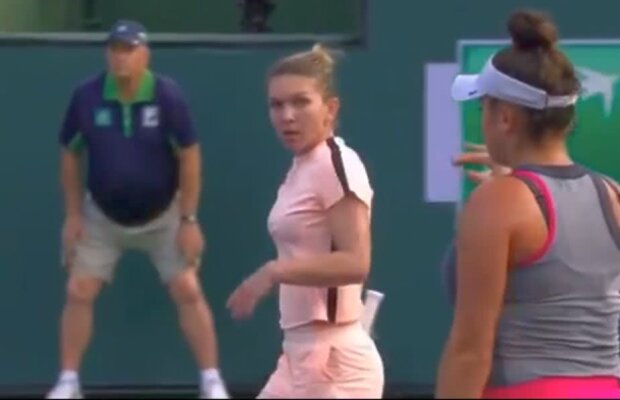 SIMONA HALEP. Ce ai ratat la meciul Simonei Halep de la Indian Wells » Moment extrem de tensionat și reacția furioasă a româncei