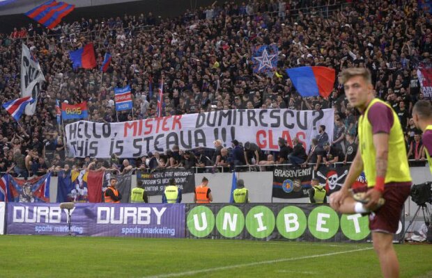 Ilie Dumitrescu a răspuns banner-ului afișat de steliști + Propunerea interesantă a lui "Mister"