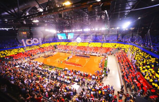 VIDEO+FOTO Coregrafie UNICĂ în istoria tenisului » Imagini fabuloase de la Sala Polivalentă din Cluj
