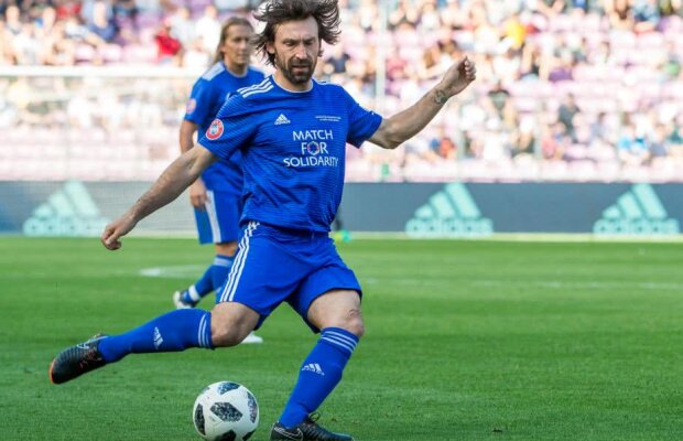 A uitat de unde a plecat! Andrea Pirlo l-a ignorat pe Mircea Lucescu la meciul de retragere