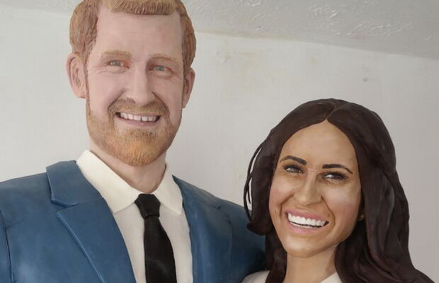 GALERIE FOTO Regina cofetăriei! A făcut un tort care îi întruchipează pe Harry şi Meghan