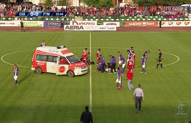 VIDEO Prima reacție a lui Haruț după lovitura horror din meciul cu Sepsi: "Asta a ieșit la investigațiile de azi"