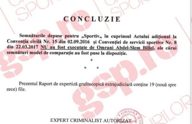 EXCLUSIV FOTO FACSIMIL // Semnătura de pe noul contract al lui Omrani cu CFR Cluj este FALSĂ! Avem rezultatul expertizei grafologice