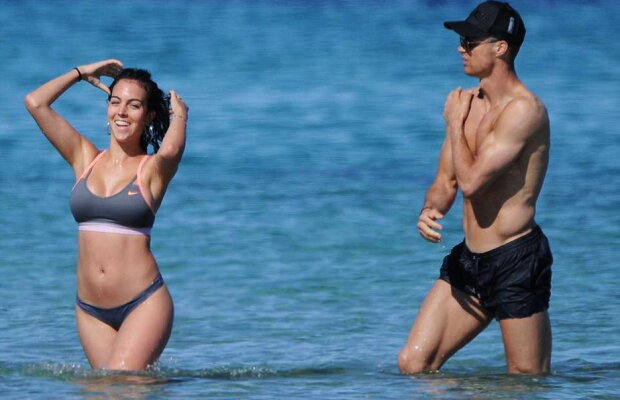 GALERIE FOTO Iubita lui Cristiano Ronaldo, apariţie de neuitat la plajă