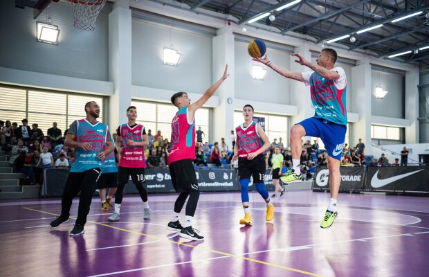 GALERIE FOTO Dorin Goian, cu un ochi la Mondiale și cu sufletul pe terenul de baschet la Castorii Suceava Streetball