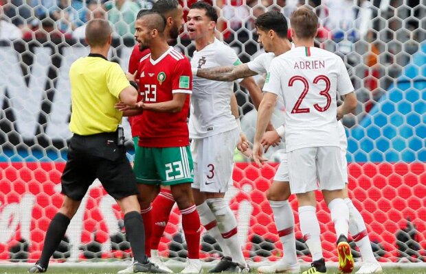 VIDEO Scandal imens după Portugalia - Maroc: "Arbitrajul a fost părtinitor" » Ce reclamă marocanii