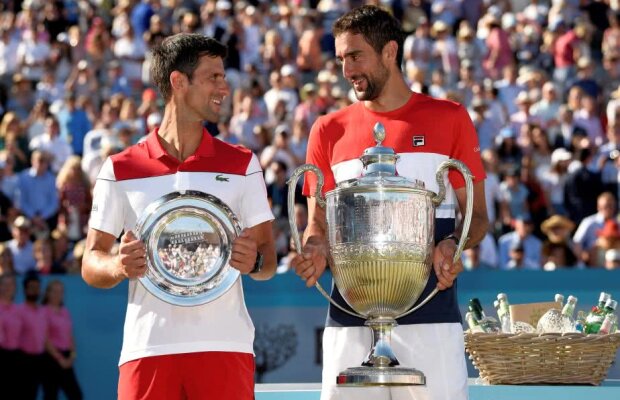 Zi excepțională pentru tenisul din Croația! Marin Cilici, revenire imperială în finala de la Queen's cu Novak Djokovici! Victorie dramatică după ce a salvat o minge de meci