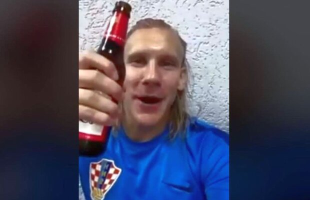 VIDEO "Să arzi, Belgrad!" » Domagoj Vida lovește iar, într-un filmuleț, după ce scăpase doar cu avertisment de la FIFA