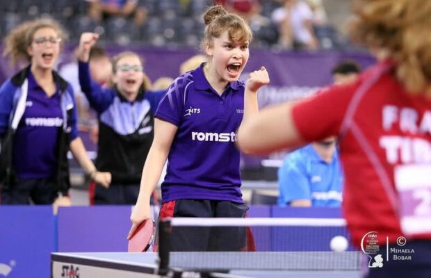 Aur pentru România! Naționala de cadete a învins DRAMATIC Rusia în finala CE de tenis de masă