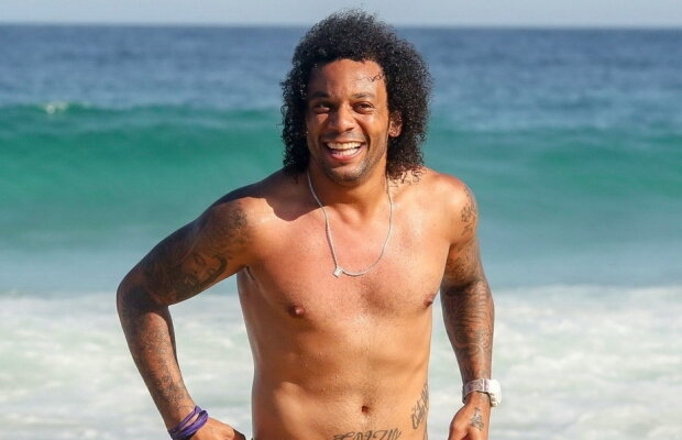 GALERIE FOTO Marcelo, la bustul gol pe plaja din Rio de Janeiro