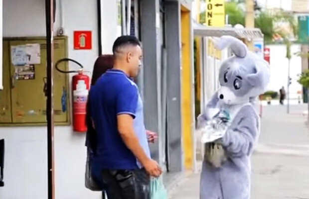 VIDEO Au crezut că ajută un biet iepuraş din pluș, dar când au văzut ce urmează, femeile au înnebunit