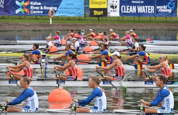 VIDEO Spectacol românesc la Europenele de canotaj de la Glasgow! Trei medalii de aur, un argint și un bronz! 