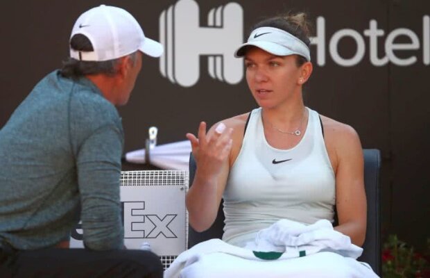 SIMONA HALEP - SLOANE STEPHENS. S-a pierdut cu firea și a cerut intervenția lui Darren Cahill: "Cât e scorul? Spune-mi, cât e scorul?!"