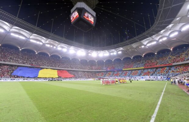 FOTO FCSB - RAPID VIENA // Scenografie motivațională a suporterilor FCSB la meciul cu Rapid Viena » Au amintit de două meciuri istorice ale echipei
