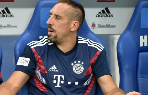 Ribery a fugit de pe bancă și a pierdut ultimul gol. Va fi amendat!