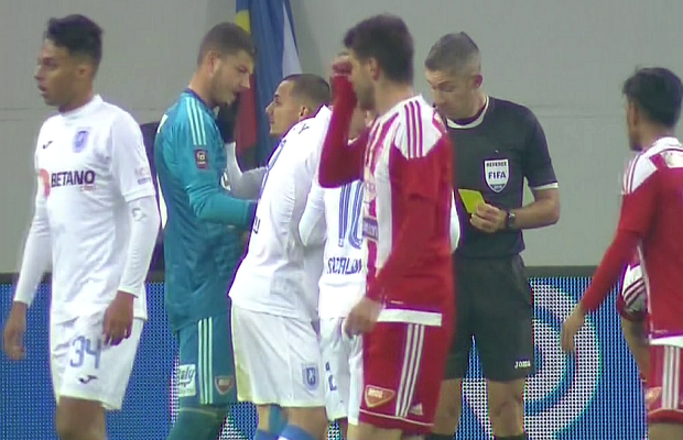 FOTO Mitriță, eliminat în 5 minute cu Sepsi! » Gestul care îl poate scoate din joc pentru mai multe runde