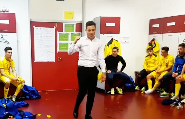 VIDEO Discursul cu care Mirel Rădoi și-a câștigat definitiv jucătorii de la naționala U21: "Niciodată nu am fost mai mândru că sunt român decât acum. Și asta datorită vouă!"