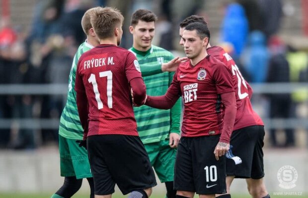 VIDEO Nebunie absolută la meciul lui Stanciu și Chipciu din Cehia! Sparta Praga a ratat două penalty-uri și a avut 2 jucători eliminați