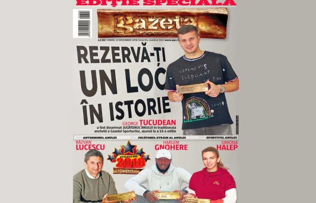 SUPERLATIVELE GSP 2018 // George Țucudean e Fotbalistul Anului: "Am vrut să renunț, să mă duc la vie!" » Iată toți laureații din Ancheta Gazetei