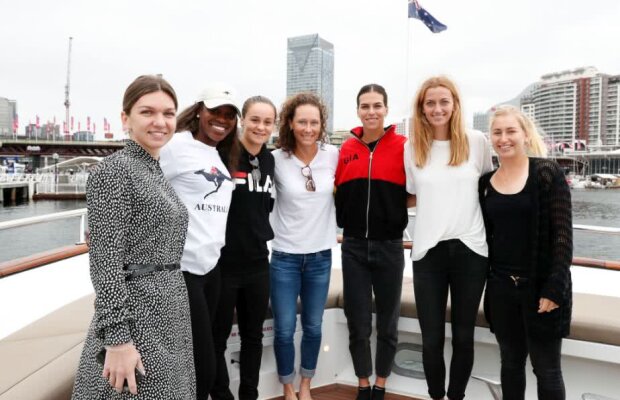 FOTO Cu ce jucătoare s-a antrenat Simona Halep înainta debutului de la WTA Sydney