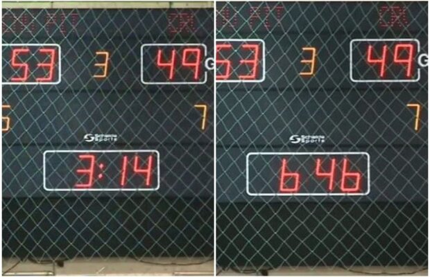 FOTO NEVEROSIMIL! Partida dintre Pitești și Craiova, din prima ligă de baschet, a durat mai mult cu 3 minute și 32 secunde