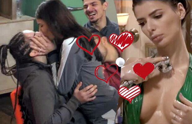 FOTO Scene FIERBINȚI la Ferma » N-au mai ținut cont să sunt filmate și s-au sărutat de față cu toată lumea!