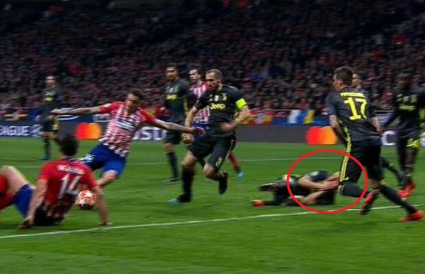 ATLETICO MADRID - JUVENTUS 2-0 // GALERIE FOTO + VIDEO Fază incredibilă! Bonucci a simulat o lovitură în figură, apoi și-a luat mâna de pe față ca să vadă faza!  
