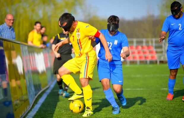 ROMÂNIA - GRECIA 1-1 // FOTO + VIDEO Performanță impresionantă! Naționala de nevăzători s-a calificat Campionatul European + Răzvan Burleanu a fost la meci