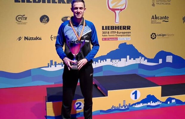 Ovidiu Ionescu, performanță remarcabilă la CM de tenis de masă: a câștigat medalia de argint