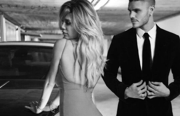 FOTO HOT! Wanda Nara, într-o ipostază seducătoare: a pozat topless alături de Mauro Icardi