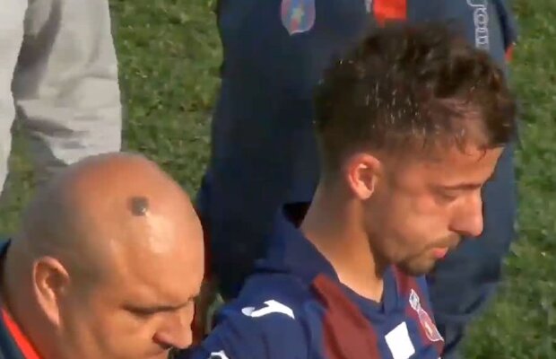 VIDEO HAOS la meciul lui CSA Steaua din Liga 4! Un fotbalist a fost făcut KO pe teren, imagini șocante! Marius Lăcătuș a intervenit + partida a fost suspendată în minutul 70