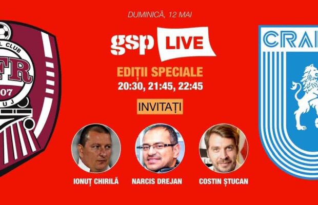 GSP LIVE // CFR Cluj, campioana României! Urmărește AICI întreaga emisiune!
