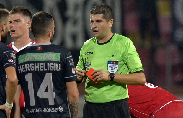 POLI IAȘI - HERMANNSTADT 1-1 // Statistica incredibilă pe care o are arbitrul Andrei Chivulete: un penalty la două meciuri!