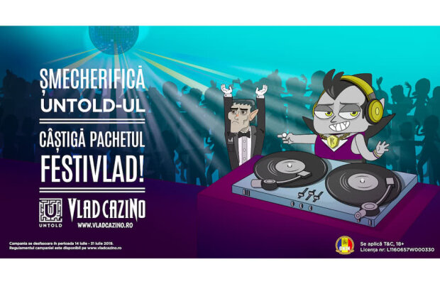 Vlad Cazino, sponsor al distracției la UNTOLD 2019