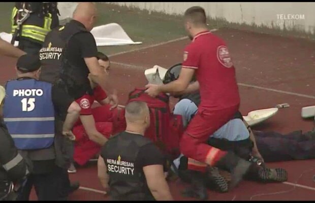 U CLUJ - HERMANNSTADT 0-2 / VIDEO+FOTO Imagini șocante! Incidente grave în finalul meciului de pe Cluj Arena, soldate cu un rănit