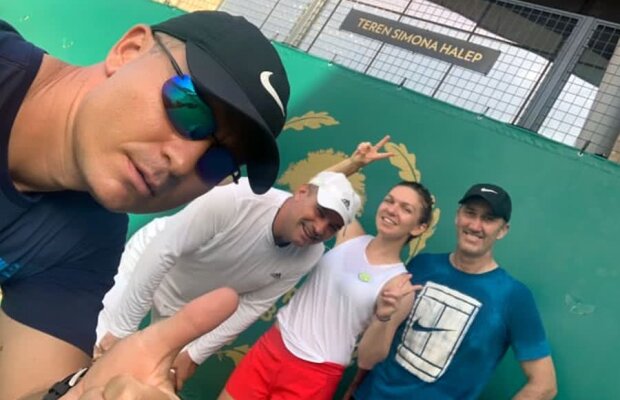 VIDEO + FOTO Imaginile zilei: Simona Halep s-a antrenat azi cu Darren Cahill în București! 